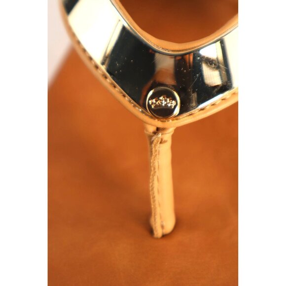 Juicy Couture Women's Cork Wedge Sandals‎ with Gold Accents Size 9.5 - Picture 6 of 10